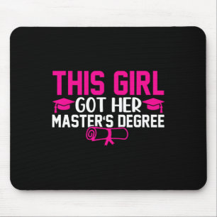 This Girl Got Her Masters Degree Graduation Master Mouse Mat