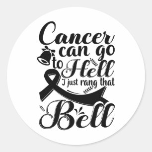 This Girl Got To Ring The Bell Chemo Grad Breast C Classic Round Sticker