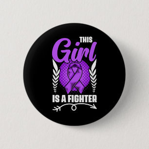 This Girl Is A Fighter Epilepsy Survivor Epilepsy 6 Cm Round Badge