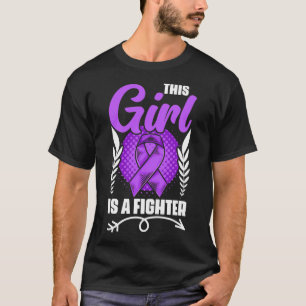This Girl Is A Fighter Epilepsy Survivor Epilepsy T-Shirt