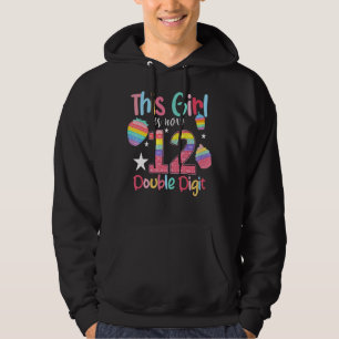 This Girl Is Now 12 Double Digit Pop It 12th Birth Hoodie