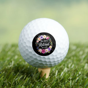 This Girl Is Retired 2026 Floral Retiret Golf Balls