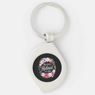 This Girl Is Retired 2026 Floral Retiret Key Ring