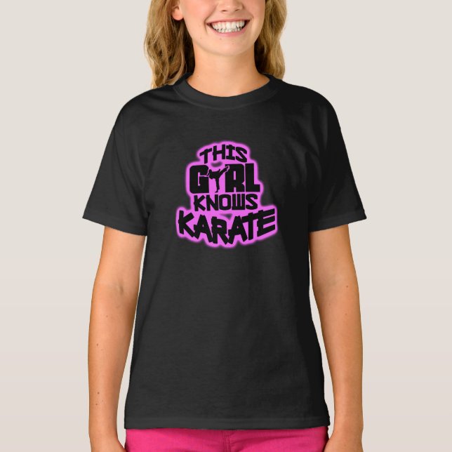 This Girl Knows Karate T-Shirt (Front)