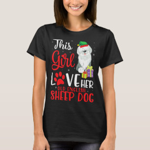 This Girl Love Her Old English Sheepdog Noel Costu T-Shirt