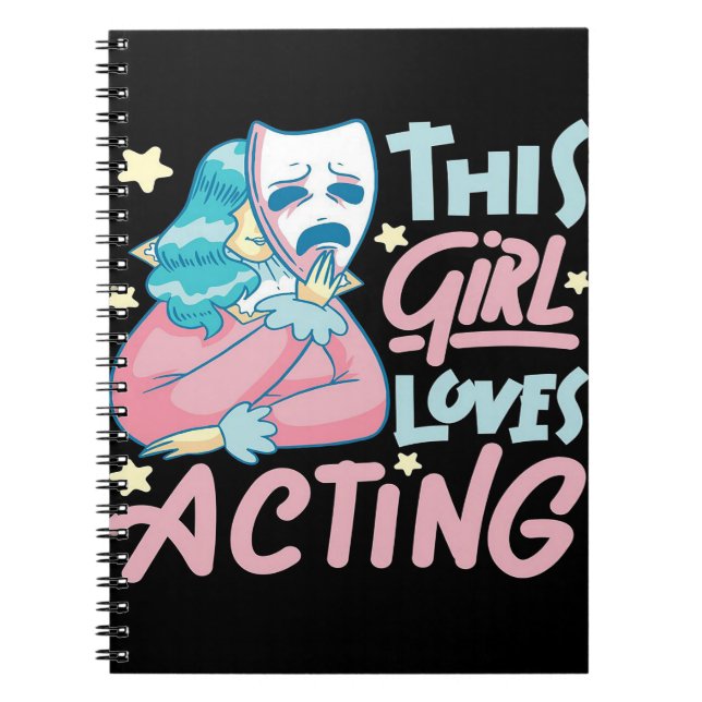 This Girl Loves Acting Actress Audition | Perfect  Notebook (Front)