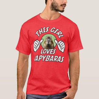 This Girl Loves Capybaras Funny Capybara T-Shirt