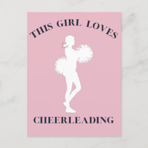This Girl Loves Cheerleading  Postcard
