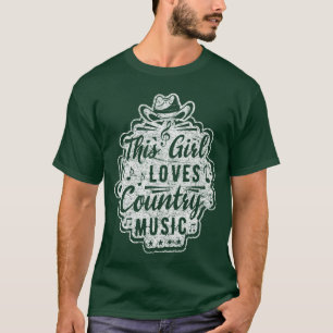 This Girl Loves Country Music Notes Jazz friends T-Shirt
