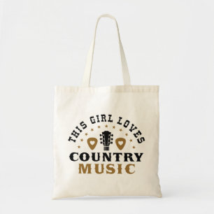 This Girl Loves Country Music Tote Bag