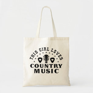 This Girl Loves Country Music Tote Bag