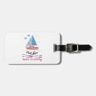 This Girl loves Cruising Women Cruise Gift Luggage Tag