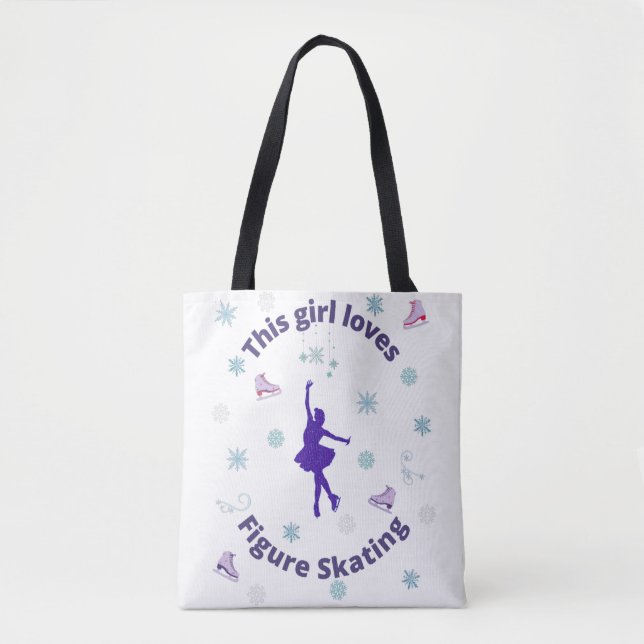 This Girl Loves Figure Skating  Tote Bag (Front)