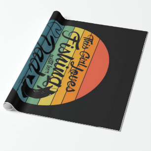 This Girl Loves Fishing With Her Dad Vintage Wrapping Paper