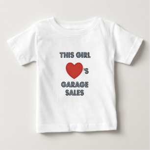 This Girl Loves Garage Sales w/ Heart Baby T-Shirt