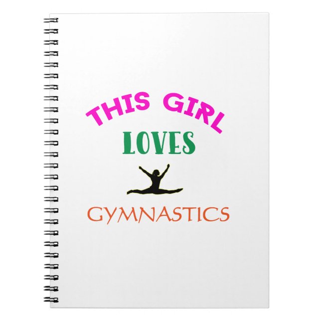 This Girl Loves Gymnastics Gymnast Quote Notebook (Front)