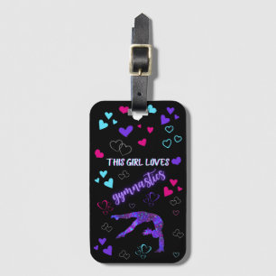 This Girl Loves Gymnastics  Luggage Tag