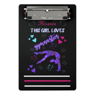 This Girl Loves Gymnastics   Mini Clipboard