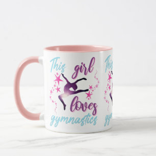 This Girl Loves Gymnastics Stars Leap Mug