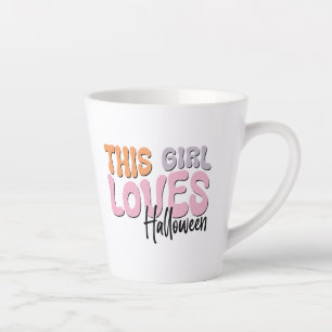 This Girl Loves Halloween Latte Mug