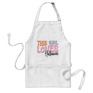 This Girl Loves Halloween Standard Apron