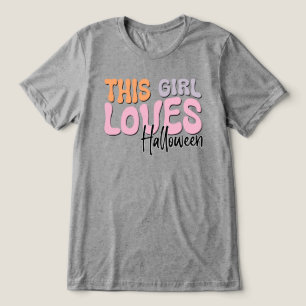 This Girl Loves Halloween Tri-Blend Shirt