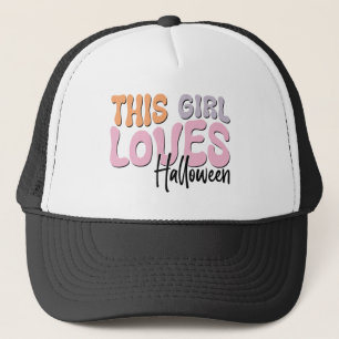 This Girl Loves Halloween Trucker Hat