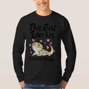 This Girl Loves Her Bearded Dragon Lizard Cute Ani T-Shirt