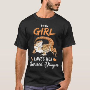 This Girl Loves Her Bearded Dragon Lizard Reptile T-Shirt