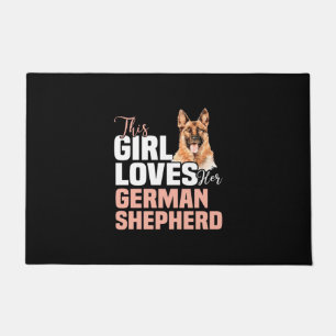 This Girl Loves Her German Shepherd Doormat