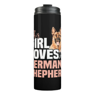 This Girl Loves Her German Shepherd Thermal Tumbler