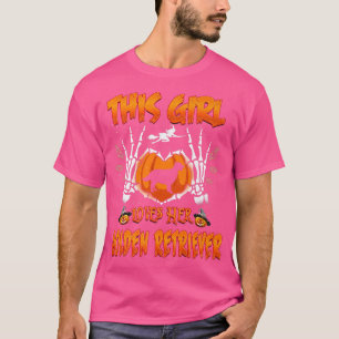 This Girl Loves Her Golden Retriever Dog Halloween T-Shirt
