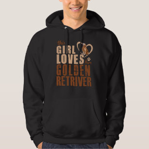 This Girl Loves Her Golden Retriever Especially Fo Hoodie
