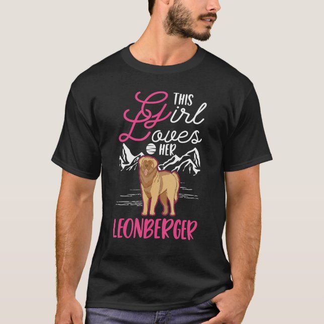 This Girl loves her Leonberger Girl T-Shirt (Front)