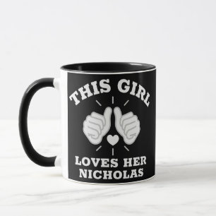 This Girl Loves Her Nicholas  Mug