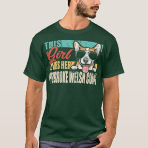 This Girl Loves Her Pembroke Welsh Corgi Cool Dog T-Shirt