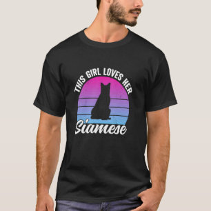 This Girl Loves Her Siamese Funny Siamese Cat T-Shirt