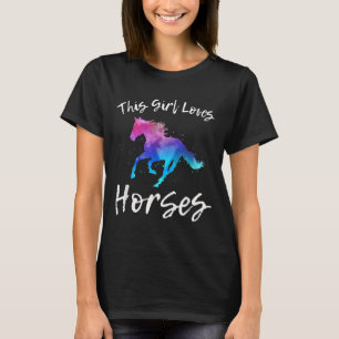 This Girl Loves Horses Funny Equestrian Rider Quot T-Shirt
