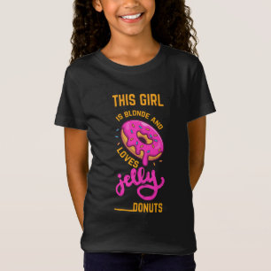 This girl loves jelly doughnuts childs shirt