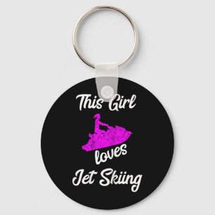 This Girl Loves Jet Ski Driving Water Jet Ski Boat Key Ring