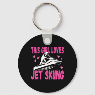 This Girl Loves Jet Skiing Jet Ski Girl Key Ring
