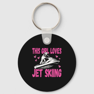 This Girl Loves Jet Skiing Jet Ski Girl Key Ring