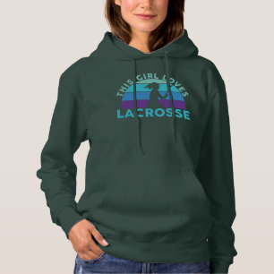 This Girl Loves Lacrosse Stick Player Hoodie