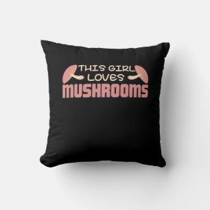 This Girl Loves Mushrooms Cushion