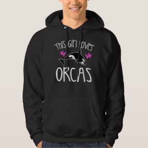 THIS GIRL LOVES ORCAS Killer Whale T-Shirt Cute Ki Hoodie