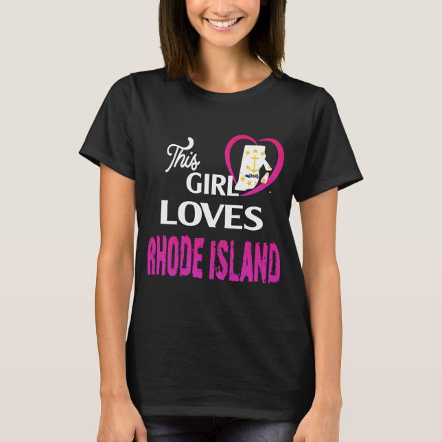 This Girl Loves Rhode Island T-Shirt (Front)
