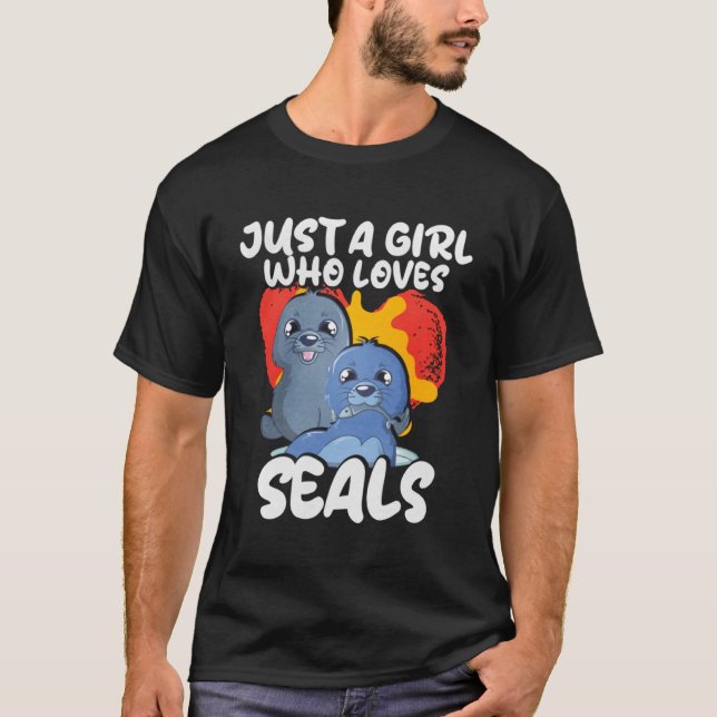 This Girl Loves Seals T-Shirt (Front)