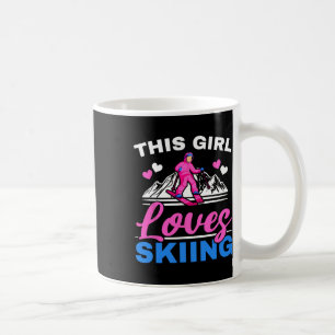 This Girl Loves Skiing Skier Ski Winter Sport Snow Coffee Mug