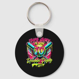 This Girl Now 10 Double Digits Softll Drip 10th Bi Key Ring