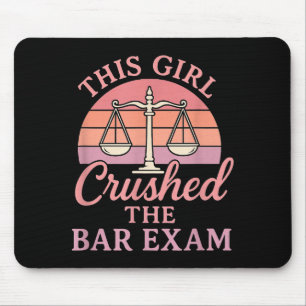 This Girl Ped Bar Exam Funny Law Student Lawyer Gi Mouse Mat